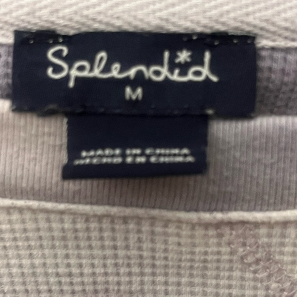 Splendid white and purple Knit Top/sweatshirt - Picture 2 of 4